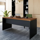 Ver imagem 4 de Mesa Escrivaninha Retangular para Escritório 170cm Pé Painel - Gebb Work