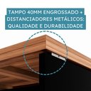 Ver imagem 2 de Mesa Escrivaninha Retangular para Escritório 170cm Pé Painel - Gebb Work