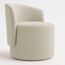Ver imagem 2 de Poltrona Aura Decorativa Orgânica Bouclé Premium de Luxo para Sala Quarto Recepção Design Escultural