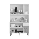 Ver imagem 3 de Armário Cozinha Millan Preto 6 Portas