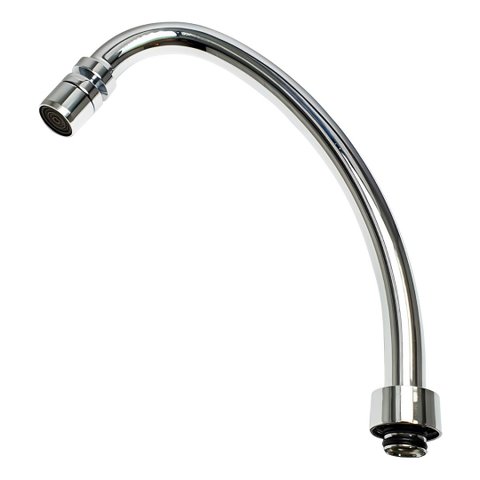Kit Bica Metal Cromada C/ Porca P/ Mist. Torneira Cozinha Forusi 910020225k140