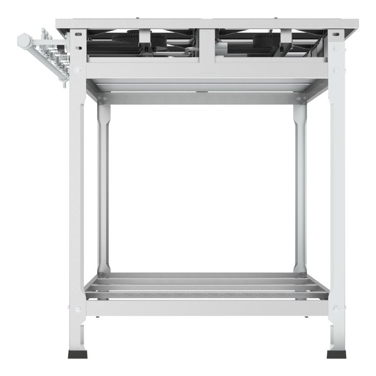 Fogão 6 Bocas Baixa Pressão - Perfil 5 - Estampado - 3 Qs 3 Qd - Inox - Fast Gourmet - 3