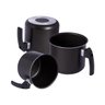 Jogo Canecão Leiteira Fervedor 12cm/ 14cm/ 16cm Antiaderente Teflon Antiaderente - 1