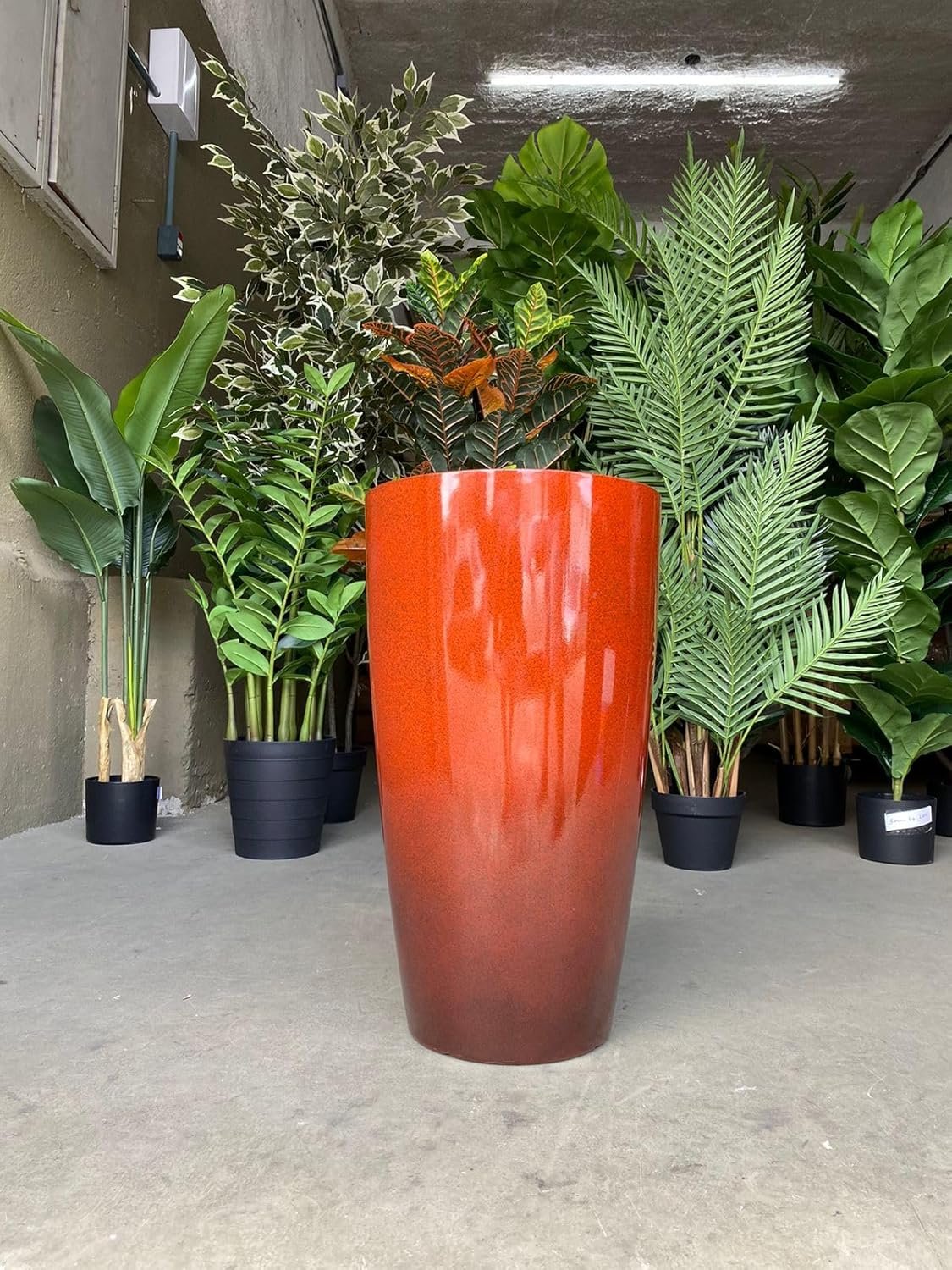 Vaso Grande para Planta para Decoração Sala Varanda Jardim (liso/terracota) - 6