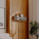 Ver imagem 1 de Prateleira Porta Livro Cinza Claro 50 X 12cm Suporte Invisivel