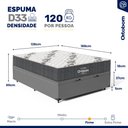 Ver imagem 3 de Cama Box Baú com Colchão de Espuma D33 Ortobom Airtech 100 Casal 138cm