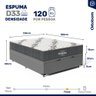 Cama Box Baú com Colchão de Espuma D33 Ortobom Airtech 100 Casal 138cm - 4