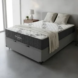 Cama Box Baú com Colchão de Espuma D33 Ortobom Airtech 100 Casal 138cm - 2