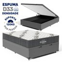 Ver imagem 2 de Cama Box Baú com Colchão de Espuma D33 Ortobom Airtech 100 Casal 138cm