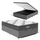 Ver imagem 1 de Cama Box Baú com Colchão de Espuma D33 Ortobom Airtech 100 Casal 138cm