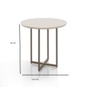 Ver imagem 3 de Mesa Redonda Jantar Romana Rubia 4 Cadeiras Dubai Dara