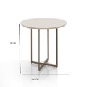 Ver imagem 3 de Mesa Redonda Jantar Romana Rubia 4 Cadeiras Dubai Dara