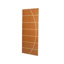 Ver imagem 3 de Kit com 3 Folhas de Porta Madeira Decorada 210x80cm Espessura 3,5cm Neblina MGM Marrom/Mogno