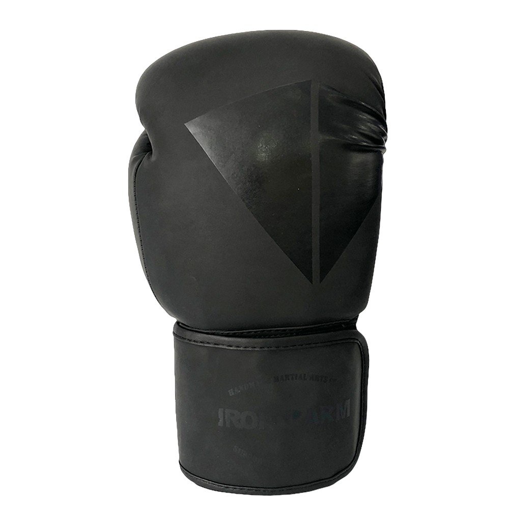 Kit Luva de Boxe Iron Arm Premium Double Black + Bandagem Preta 3m + Protetor Bucal - 5