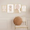 Kit 4 Quadros Decorativos Geométrico Linhas Sala Quarto - 3