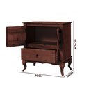 Ver imagem 4 de Balcão Com Cristaleira Rústico Madeira Maciça Marrom Shop JM