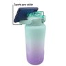 Garrafa Com Horario Motivacional 2 Litros Hidrataçao Squeeze Agua Academia Treino Trabalho Estudos C - 10
