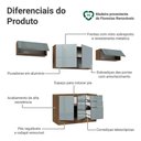 Ver imagem 4 de Armário de Cozinha Completa 280 Cm Rustic/cinza Lux Madesa 02