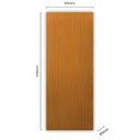 Ver imagem 1 de Kit com 4 Folhas de Porta Madeira Lisa 210x62cm Espessura 3,5cm Melamínica MGM Marrom/Mogno