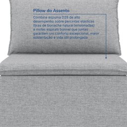 Sofá Modular 2 Módulos Centrais Zen CabeCasa MadeiraMadeira - 6