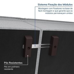 Sofá Modular 2 Módulos Centrais Zen CabeCasa MadeiraMadeira - 4