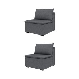 Sofá Modular 2 Módulos Centrais Zen CabeCasa MadeiraMadeira - 7