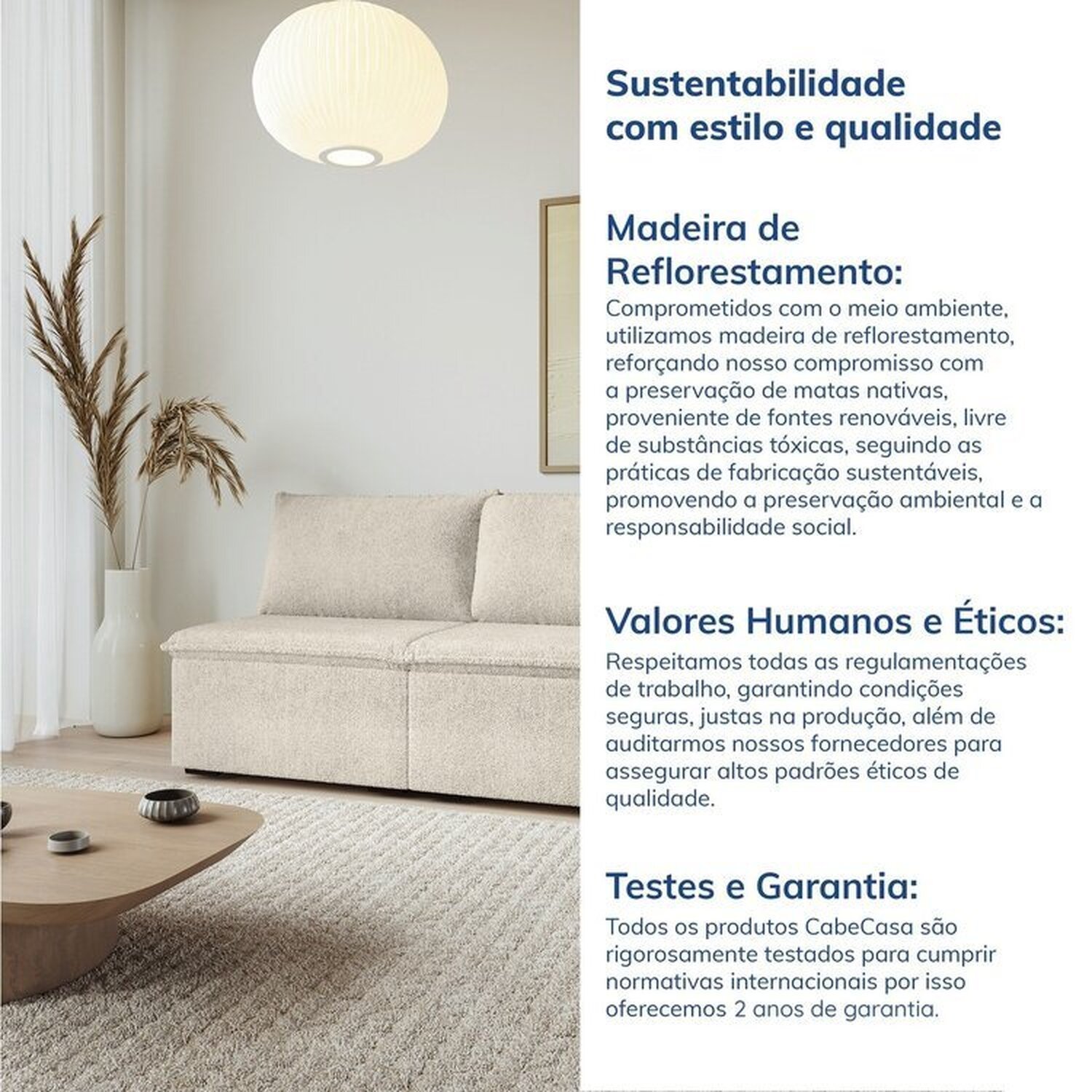 Sofá Modular 2 Módulos Centrais Zen Cabecasa Madeiramadeira - 8