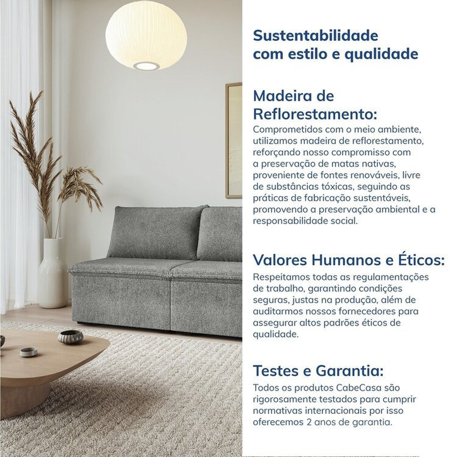 Sofá Modular 2 Módulos Centrais Zen Cabecasa Madeiramadeira - 8