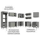 Ver imagem 5 de Armário de Cozinha Completa de Canto 465cm Nice Madesa 01