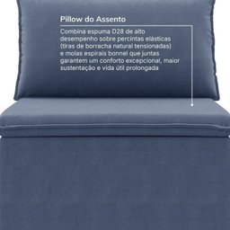 Sofá Modular 2 Módulos Centrais Zen CabeCasa MadeiraMadeira - 6