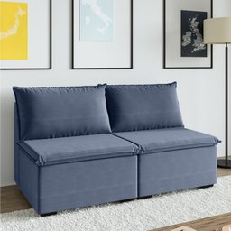Sofá Modular 2 Módulos Centrais Zen CabeCasa MadeiraMadeira - 2