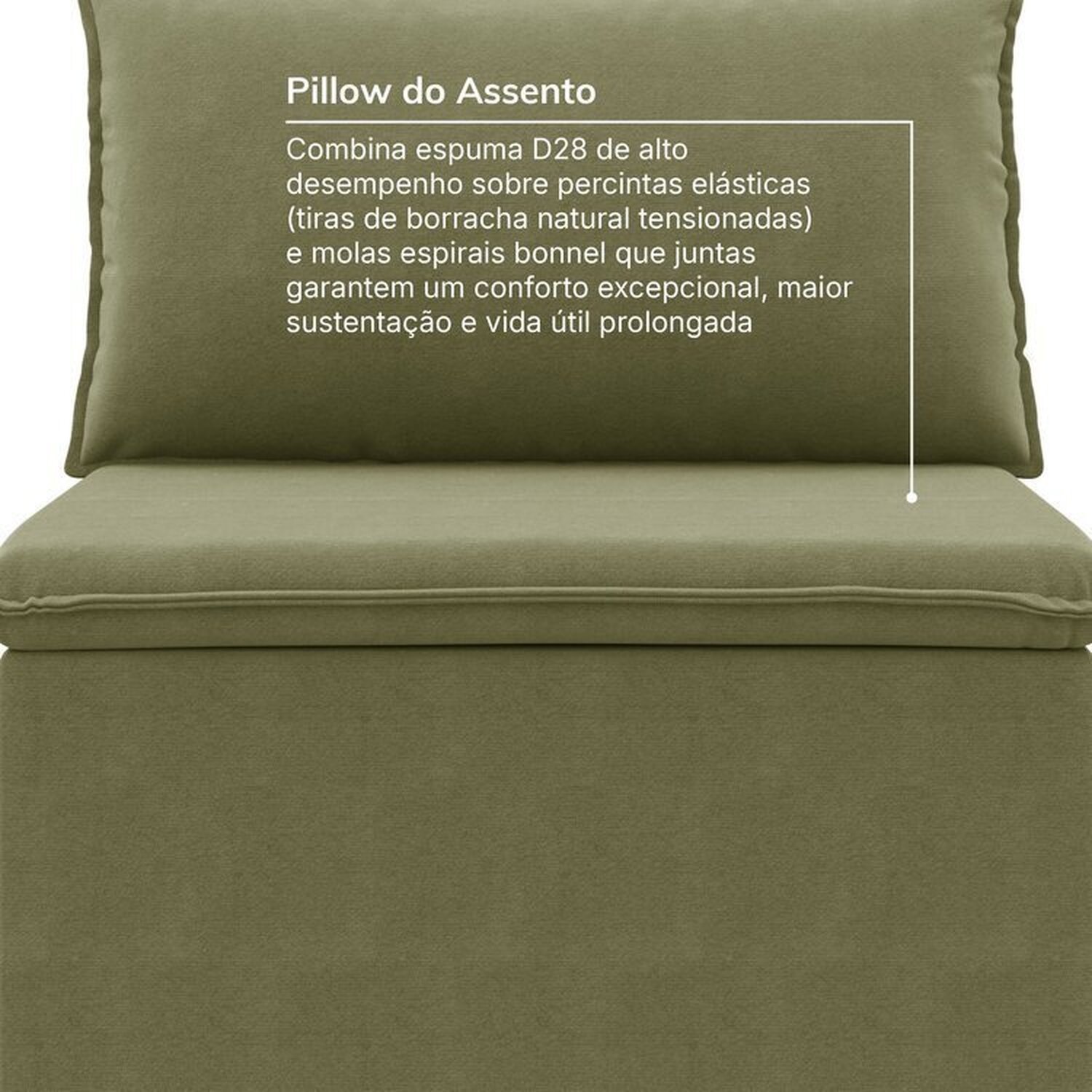 Sofá Modular 2 Módulos Centrais Zen Cabecasa Madeiramadeira - 6