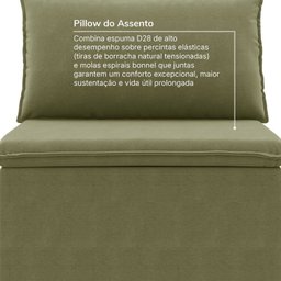 Sofá Modular 2 Módulos Centrais Zen CabeCasa MadeiraMadeira - 6