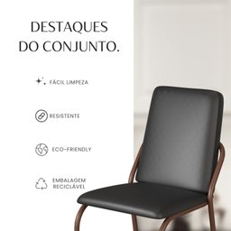 Conjunto Sala de Jantar Mesa Redonda 100cm Base Omega Tampo Mdf Laca com Vidro Malibu - 11 Conjunto Sala de Jantar Mesa Redonda 100cm Base Omega Tampo Mdf Laca com Vidro Malibu - 11