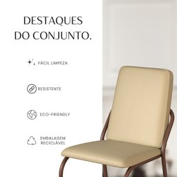 Conjunto Sala de Jantar Mesa Redonda 100cm Base Omega Tampo Mdf Laca com Vidro Malibu - 11