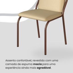 Conjunto Sala de Jantar Mesa Redonda 100cm Base Omega Tampo Mdf Laca com Vidro Malibu - 6