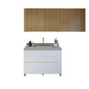 Ver imagem 2 de Lavanderia Modulada com 2 Armários Aéreos e Balcão 100% Mdf Rainha