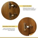 Ver imagem 6 de Lavanderia Modulada com 2 Armários Aéreos e Balcão 100% MDF Rainha Branco/Nature