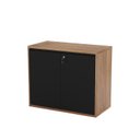 Ver imagem 1 de Armário Gold Baixo 90cm x 77cm x 44cm Marrom/Noce/Preto