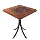 Ver imagem 2 de Cj Mesa Madeira 60x60cm - Bistrô Fixa 78cm + 2 Cadeiras 43 - Natural - Família e Amigos