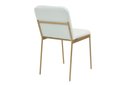 Ver imagem 5 de Cadeira de Metal para Sala de Jantar Chloe Estofada Colorido/Dourado/Branco