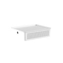Ver imagem 1 de Cesto Flow com Tampa 34x27x9cm Branco Fechado Martiplast