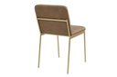 Ver imagem 5 de Cadeira de Metal para Sala de Jantar Chloe Estofada Colorido/Dourado/Kaki