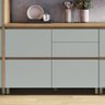 Lavanderia Modulada com Armário Aéreo, Armário Multiuso com Balcão 100% Mdf Rainha - 17