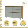 Lavanderia Modulada com Armário Aéreo, Armário Multiuso com Balcão 100% Mdf Rainha - 18