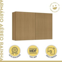 Lavanderia Modulada com Armário Aéreo, Armário Multiuso com Balcão 100% Mdf Rainha - 11