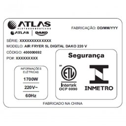 Air Fryer Dako 5 Litros com Painel Digital 220v - 10