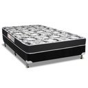 Ver imagem 1 de Cama Box Casal: Colchão Espuma Luckspuma D28 Celebrity + Base CRC Suede Black(138x188)