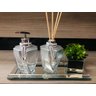 Kit Para Banheiro Organizador Acessórios Prata Aroma Bandeja - 1