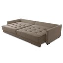 Ver imagem 3 de Sofá Sem Caixa Retrátil Reclinável 2,10m Carol Veludo Cappuccino Adonai Estofados